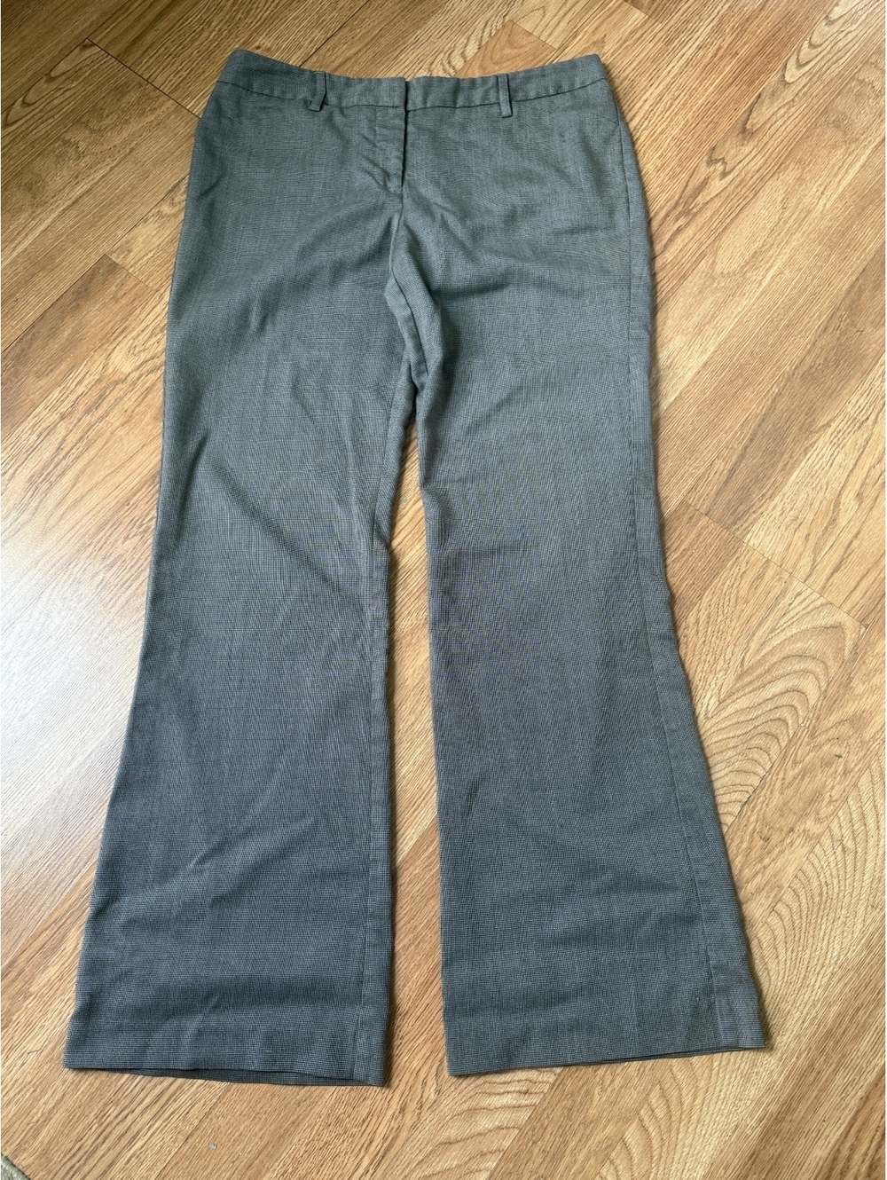 star city logan women's flare dress pants size 9 gray polyester blend